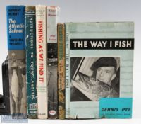 Fishing Book selection to include The Way I Fish Dennis Pye 1964, Coarse Fishing Alan Wrangles 1966,