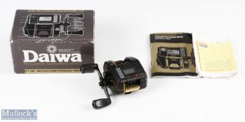 Daiwa Pt 10E Micro-computerised Procaster Tournament Reel, runs well, with full instructions and