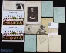 SPORT - FOOTBALL - CORINTHIAN-CASUALS group of five album pages bearing the signatures of approx. 12
