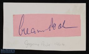 ENTERTAINMENT - HOLLYWOOD - GEGORY PECK signature on an album page