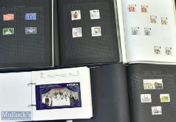 STAMPS a mint GB collection contained in four albums with one devoted to GB gutter pairs, an album