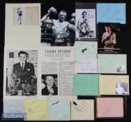 SPORT - BOXING - group of approx. 17 signed pieces by boxers including: Billy Carroll, Ted