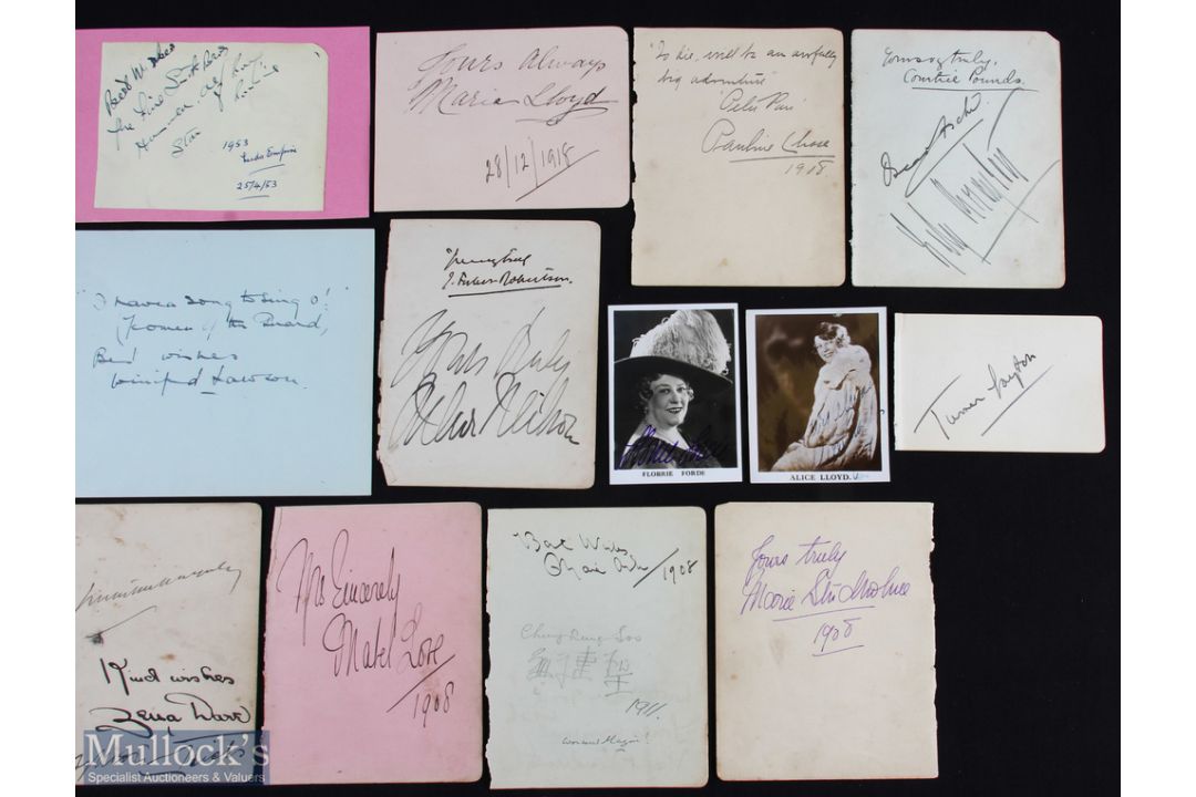 MUSIC HALL ENTERTAINERS group of signed pieces including examples by Ernie Roma(signed - Image 3 of 3