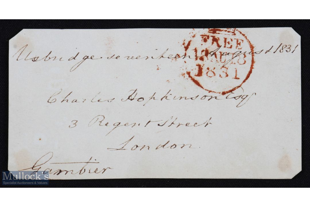 NAVAL - NELSON ERA - JAMES GAMBIER - Admiral of the Fleet, prominent in the capture of Charleston in