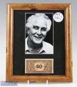 SIGNED MONOPOLY MONEY RONNIE BIGGS with photograph Ronald Arthur Biggs