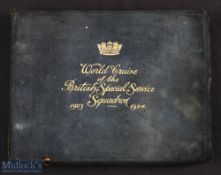 NAVAL album of original photographs and postcards relating to the world cruise of the British