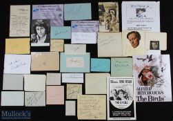 ENTERTAINMENT - THEATRE AND CINEMA group of approx. 27 autographic pieces (mostly signed album