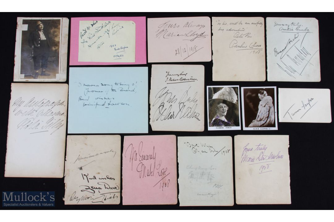 MUSIC HALL ENTERTAINERS group of signed pieces including examples by Ernie Roma(signed - Image 1 of 3