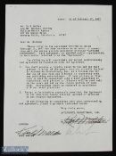 ENTERTAINMENT - HOLLYWOOD - KARL MALDEN original contract signed by Malden for his role in 'Captains