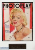 ENTERTAINMENT - HOLYWOOD - MARILYN MONROE signed 'Photoplay' magazine display - America's largest
