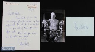 SPORT - BOXING - SIR HENRY COOPER group including a 6x4 bw photograph signed by Cooper to lighter