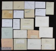 SPORT - CRICKET group of approx. 21 album leaves signed by leading cricketers, including: Shane