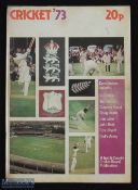 SPORT - CRICKET 'Cricket '73' brochure being a review of that season, signed by various cricketers