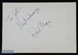 ENTERTAINMENT - HOLLYWOOD - ROD STEIGER signature on an album page