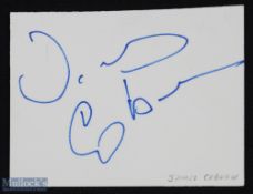 ENTERTAINMENT - HOLLYWOOD - JAMES COBURN signature on an album page