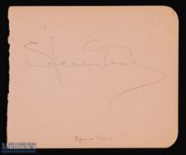 ENTERTAINMENT - HOLLYWOOD - SPENCER TRACY signature on an album page