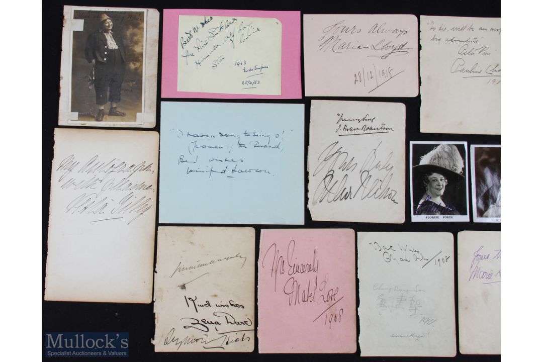 MUSIC HALL ENTERTAINERS group of signed pieces including examples by Ernie Roma(signed - Image 2 of 3