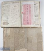 DUKE OF WELLINGTON - ALBUM featuring a number of mounted press cuttings with extensive