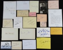 ENTERTAINMENT - ACTORS group of approx. 20 signed pieces by various acting personalities