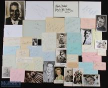 ENTERTAINMENT - SINGERS AND MUSICIANS group of approx. signed pieces by various musicians and