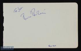 ENTERTAINMENT - HOLLYWOOD - RICHARD BURTON - signature on an album page