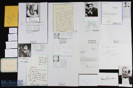 ENTERTAINMENT - TV STARS group of approx. 30 signed pieces by various TV personalities including: