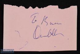 ENTERTAINMENT - HOLLYWOOD - ORSON WELLES - signature on an album page