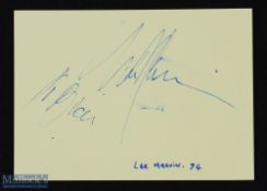 ENTERTAINMENT - HOLLYWOOD - LEE MARVIN signature on an album page