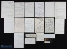 ART group of approx. 26 autographic pieces, mainly autograph letters signed by various artists