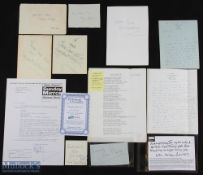 LITERATURE - WOMEN AUTHORS good collection of autographic pieces - mostly signatures on album