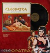 ENTERTAINMENT - MULTISIGNED CLEOPATRA - signed record display featuring Elizabeth Taylor, Richard