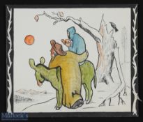 ENTERTAINMENT - HOLLYWOOD - STAR WARS - ALEC GUINESS delightful hand designed Christmas Card