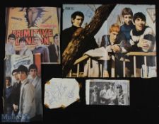 ENTERTAINMENT - MUSIC - THE WHO AUTOGRAPH Selection consists of magazine pages and album page