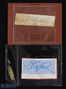 NAVAL - ROBERT FITZROY - CAPTAIN OF HMS BEAGLE - signature on a small slip of paper. Fitzroy was the