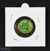 Original 1981 US Masters Golf Tournament Ball Marker - (won by Tom Watson for the 2nd time) brass