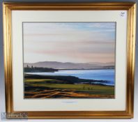 A large original St Andrews Bay photograph sunset golf on the signature 17th hole Torrance coarse