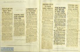 1946-1947 James Goodfellow Evening Standard Golf Reporter, family scrap book of newspaper articles