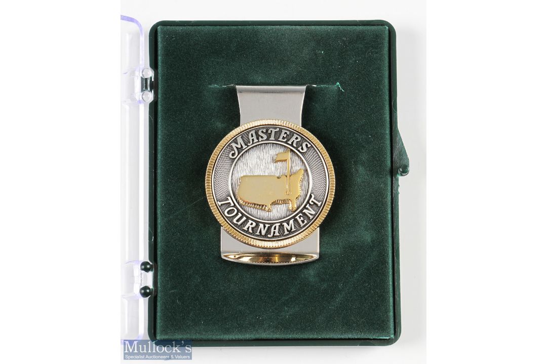 Masters Golf Tournament Money Clip - official merchandise in plated and gilt finish and makers