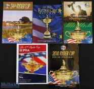 Collection of Ryder Cup Official Golf Programmes including matches in the USA (5) - 2002 (The