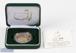 2016 Masters 80th Golf Tournament Commemorative silver and gilt medal - winner Danny Willett - ltd