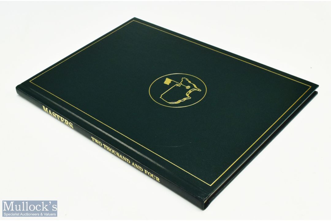 2004 Masters Golf Annual - won Phil Mickleson - original green and leather gilt boards comprising - Image 1 of 2