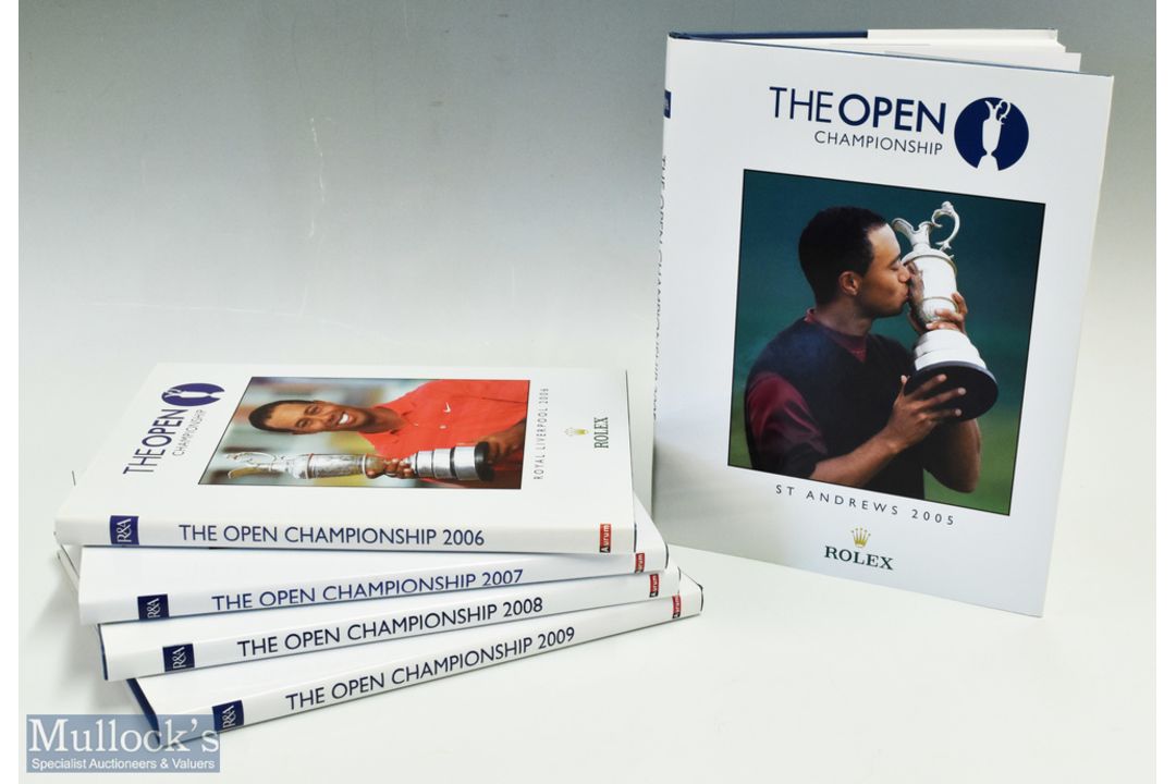 Open Golf Championship Annuals from 2005 onwards (5) issued by The Royal & Ancient Golf Club St