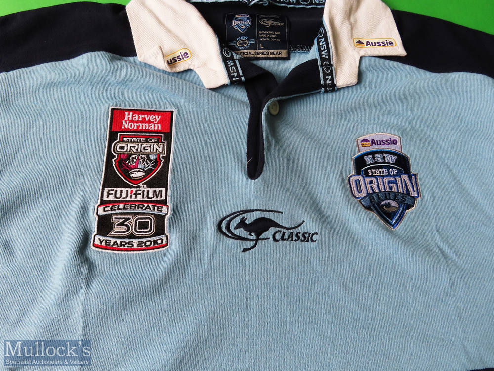 2010 NSW Blues State of Origin Rugby Shirt with short sleeves, Size L - Image 2 of 3