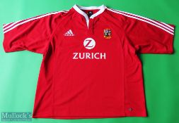 2005 The Lions New Zealand Tour Rugby Shirt made by Adidas, sponsored by Zurich, Short Sleeve,