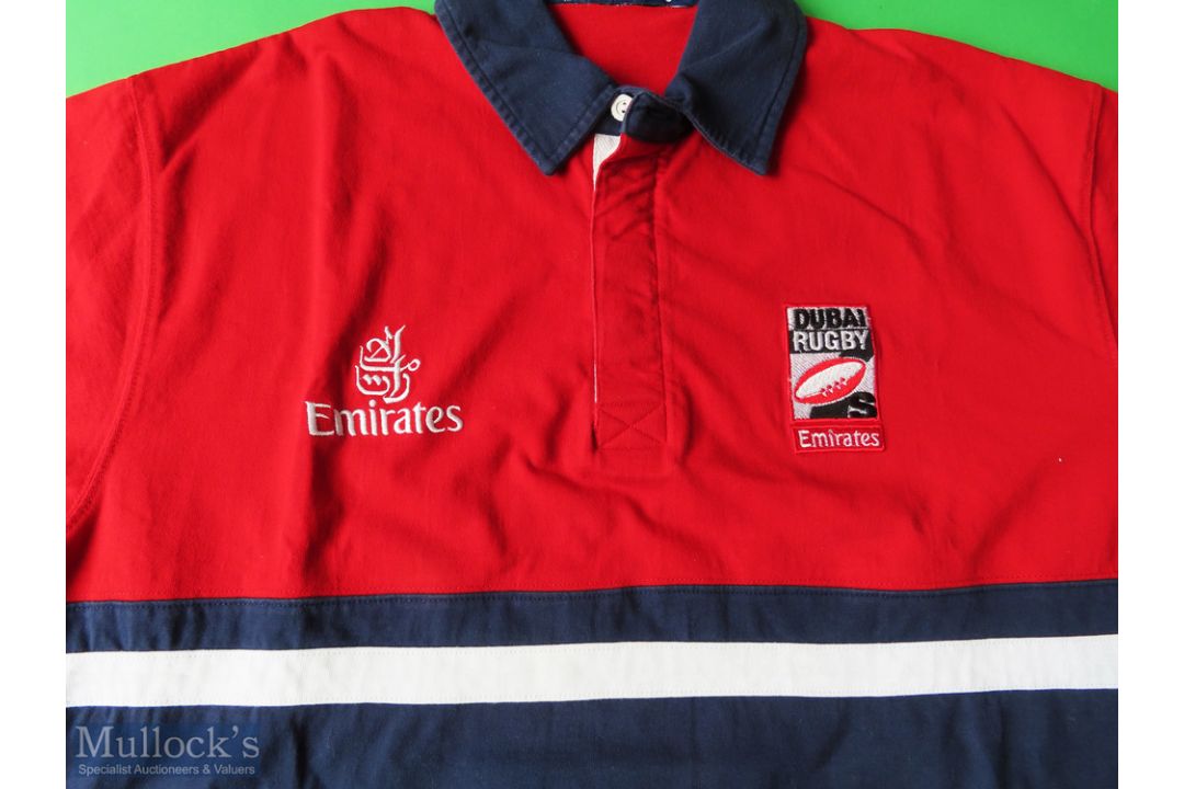 Dubai 7s Rugby Shirt sponsored by Emirates, Short Sleeve, no labels present in shirt, armpit to - Image 2 of 3