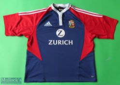 2005 The Lions New Zealand Tour Rugby Shirt made by Adidas, sponsored by Zurich, Short Sleeve,