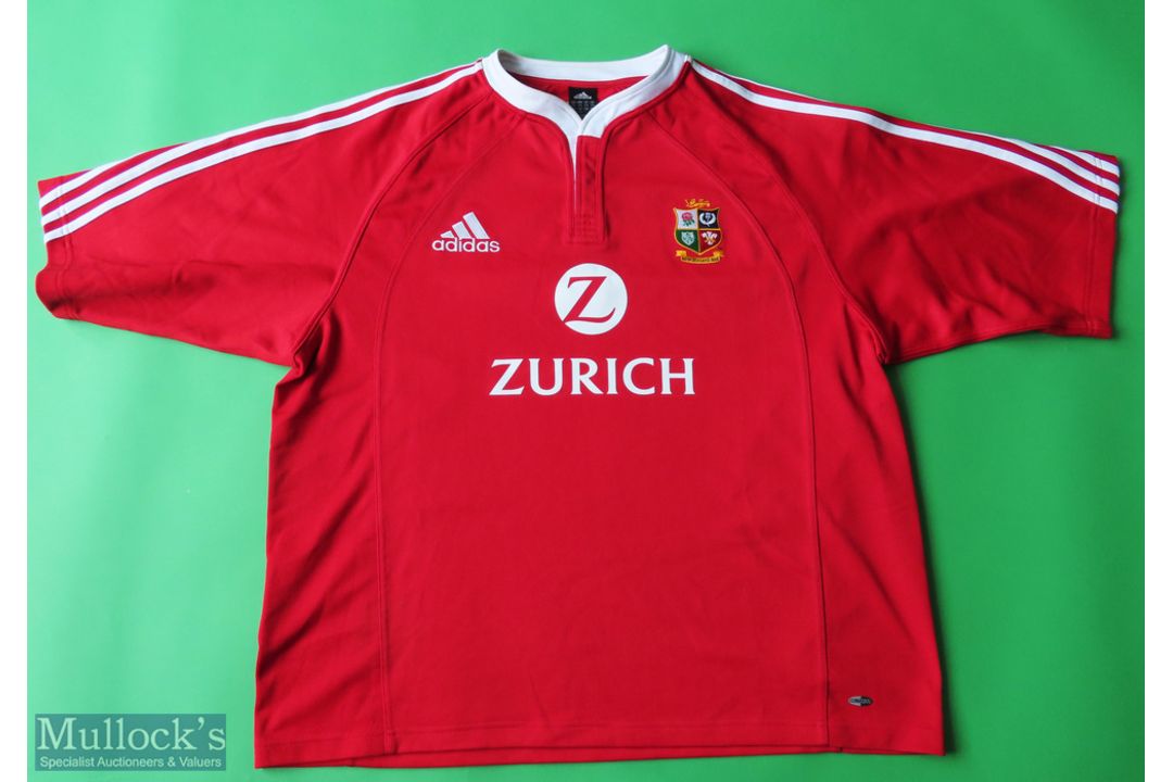 2005 The Lions New Zealand Tour Rugby Shirt made by Adidas, sponsored by Zurich, Short Sleeve, - Image 1 of 3