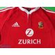 2005 The Lions New Zealand Tour Rugby Shirt made by Adidas, sponsored by Zurich, Short Sleeve, - Image 2 of 3