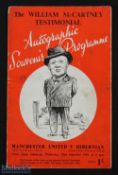 1948/49 Hibernian v Manchester Utd (William McCartney testimonial) programme at Easter Road 22