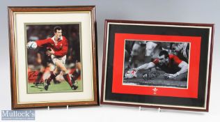 Signed Rob Howley/Sam Warburton Framed Photos (2): c. 15